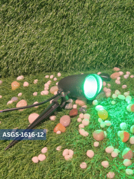 AriGlow Outdoor 12W Spike light green light